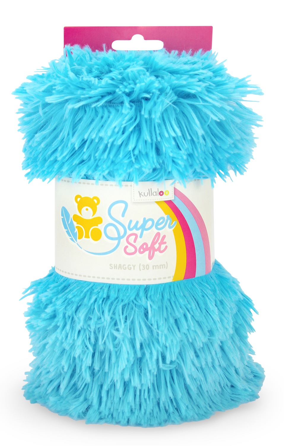 Zotteliger Langhaarplüsch türkis - 30 mm SuperSoft SHAGGY