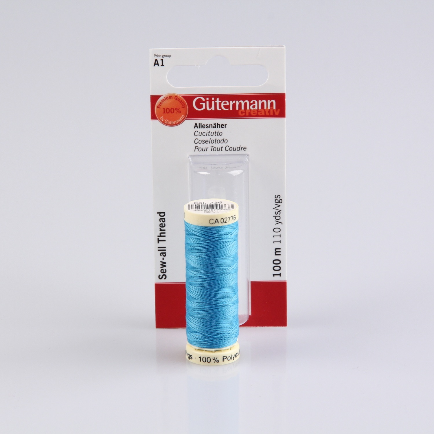 Gütermann Allesnäher 100m, Farbe 736 aqua - SB