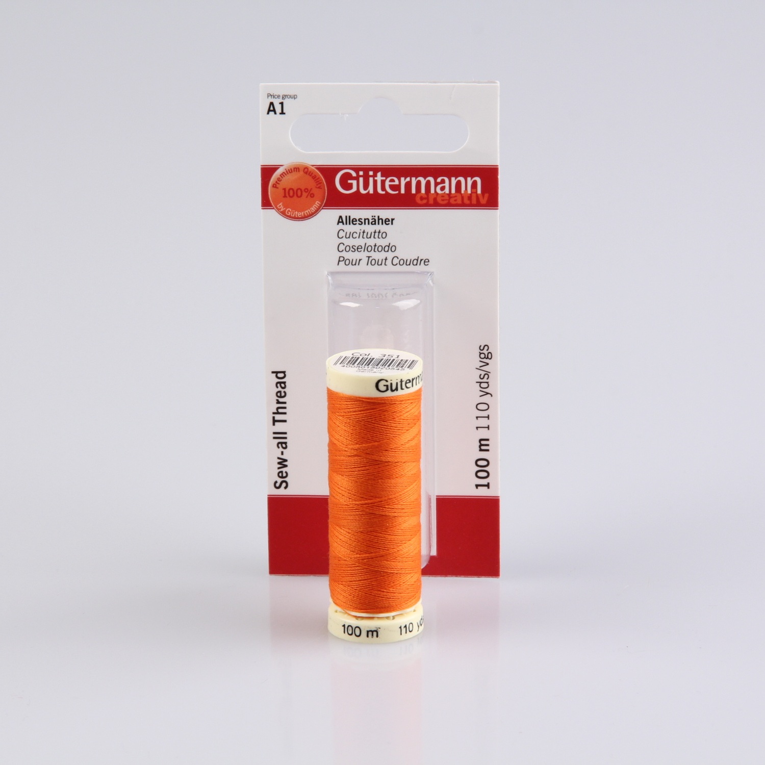 Gütermann Allesnäher 100m, Farbe 351 orange - SB
