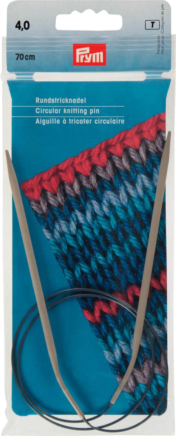 Rundstricknadeln ALU 60 cm 3,50 mm grau