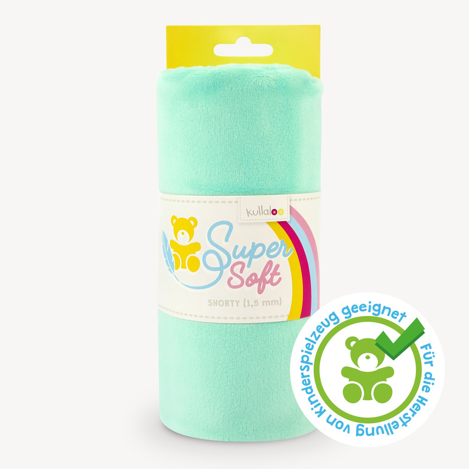 Plüschstoff mint - 1,5 mm SuperSoft SHORTY