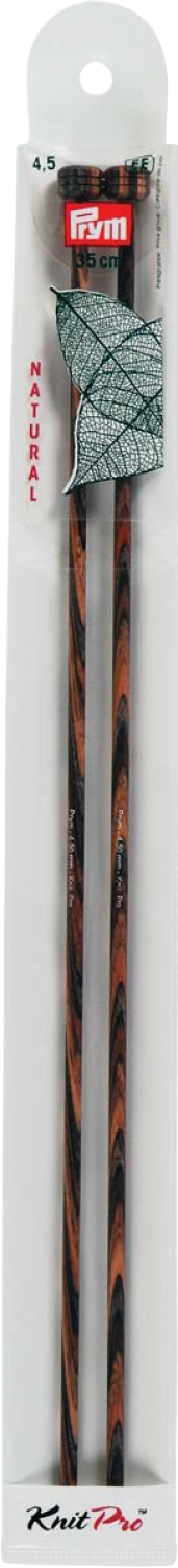 Jackenstricknadeln NATURAL farbig 35 cm 4,50 mm