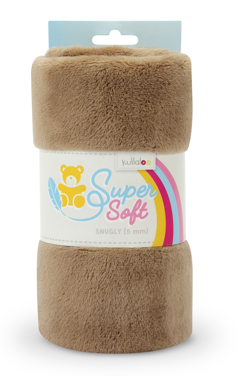 Plüsch Stoff braun / taupe - 5 mm SuperSoft SNUGLY