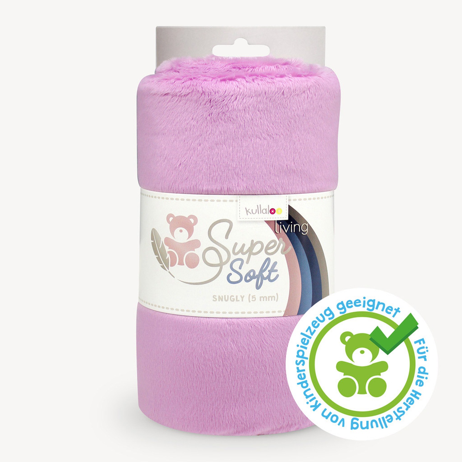 Plüsch Stoff mauve - 5 mm SuperSoft SNUGLY