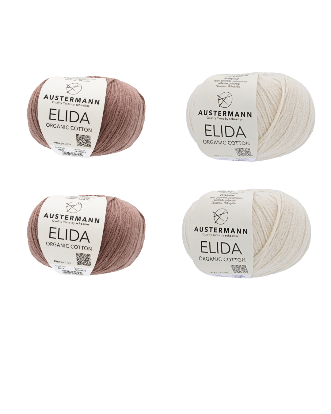 Austermann Elida Strickpaket Tuch "Cappuccino"