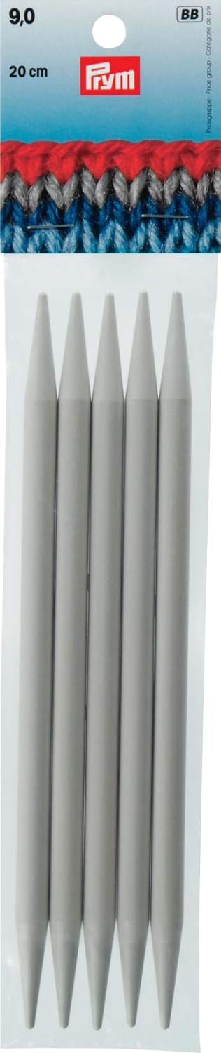 Strumpfstricknadeln KST 20 cm 9,00 mm grau