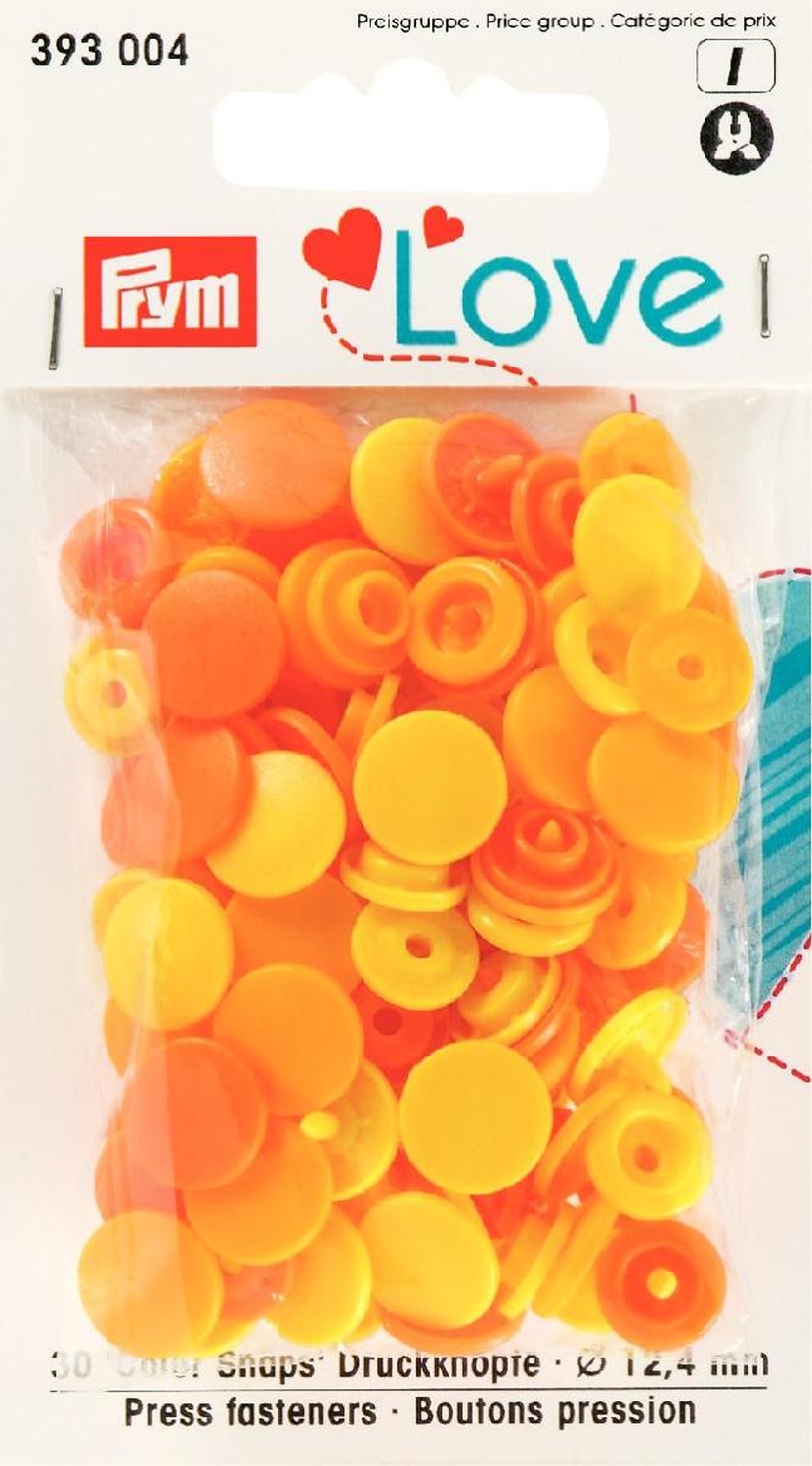 30 Druckknöpfe "Color Snaps" 12,4mm