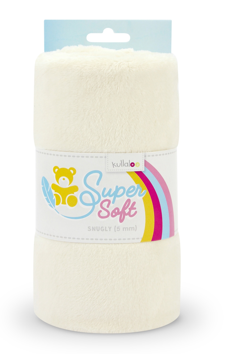 Plüsch Stoff wollweiß - 5 mm SuperSoft SNUGLY