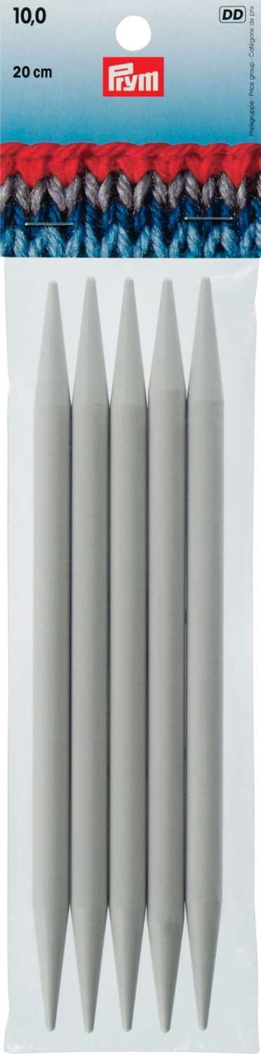 Strumpfstricknadeln KST 20 cm 10,00 mm grau
