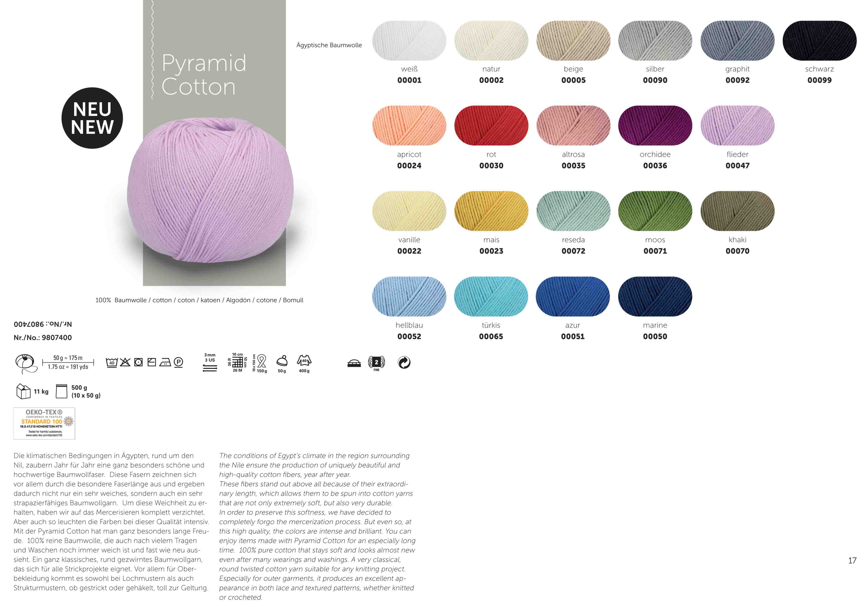 Schachenmayr Pyramid Cotton 50g