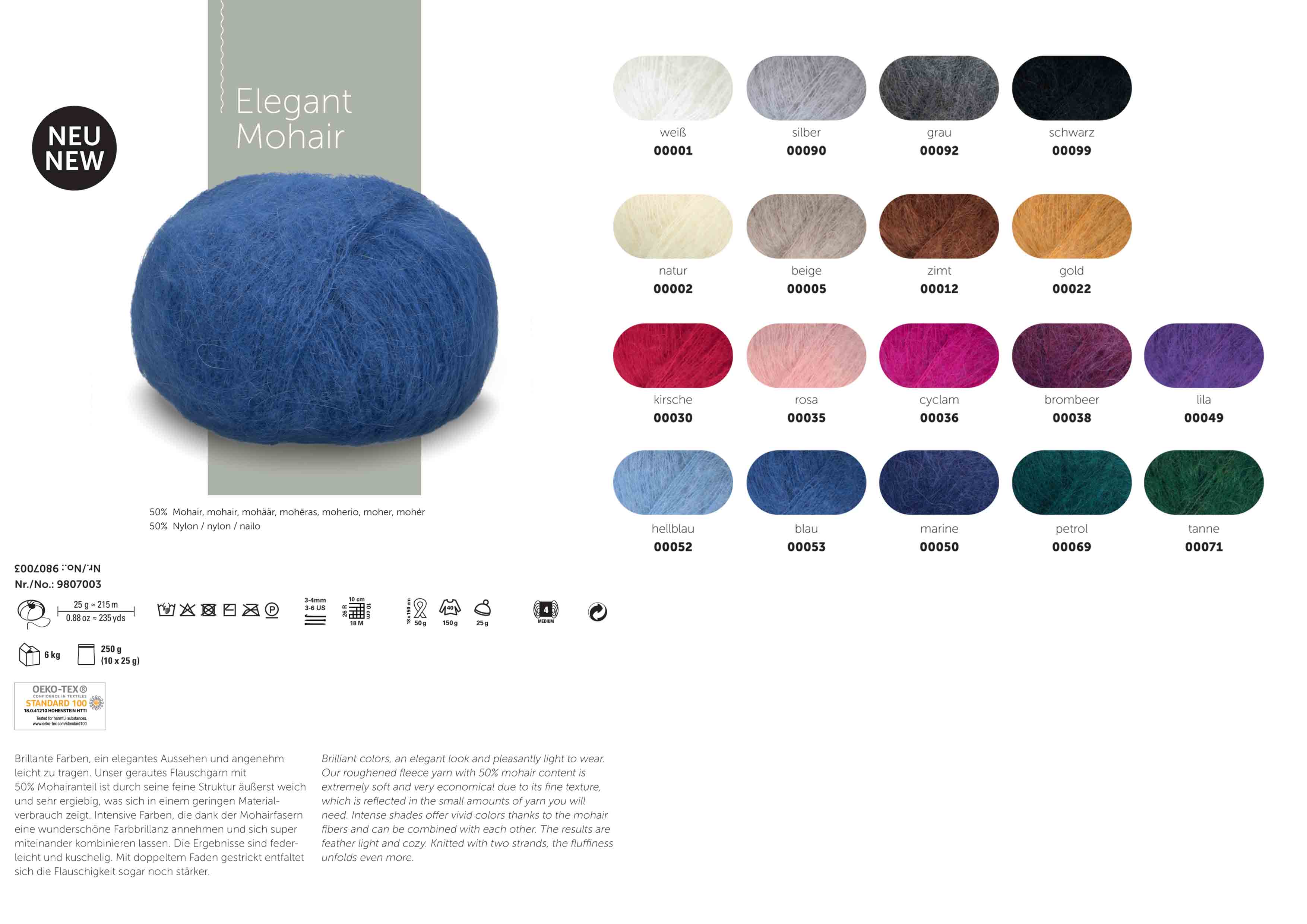 Schachenmayr Elegant Mohair 25g