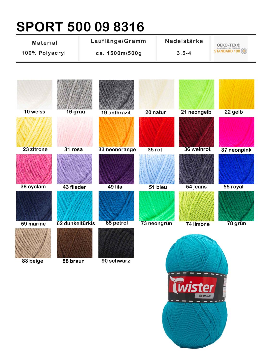 Twister Sport Uni 500g Twister Sport Uni 500g