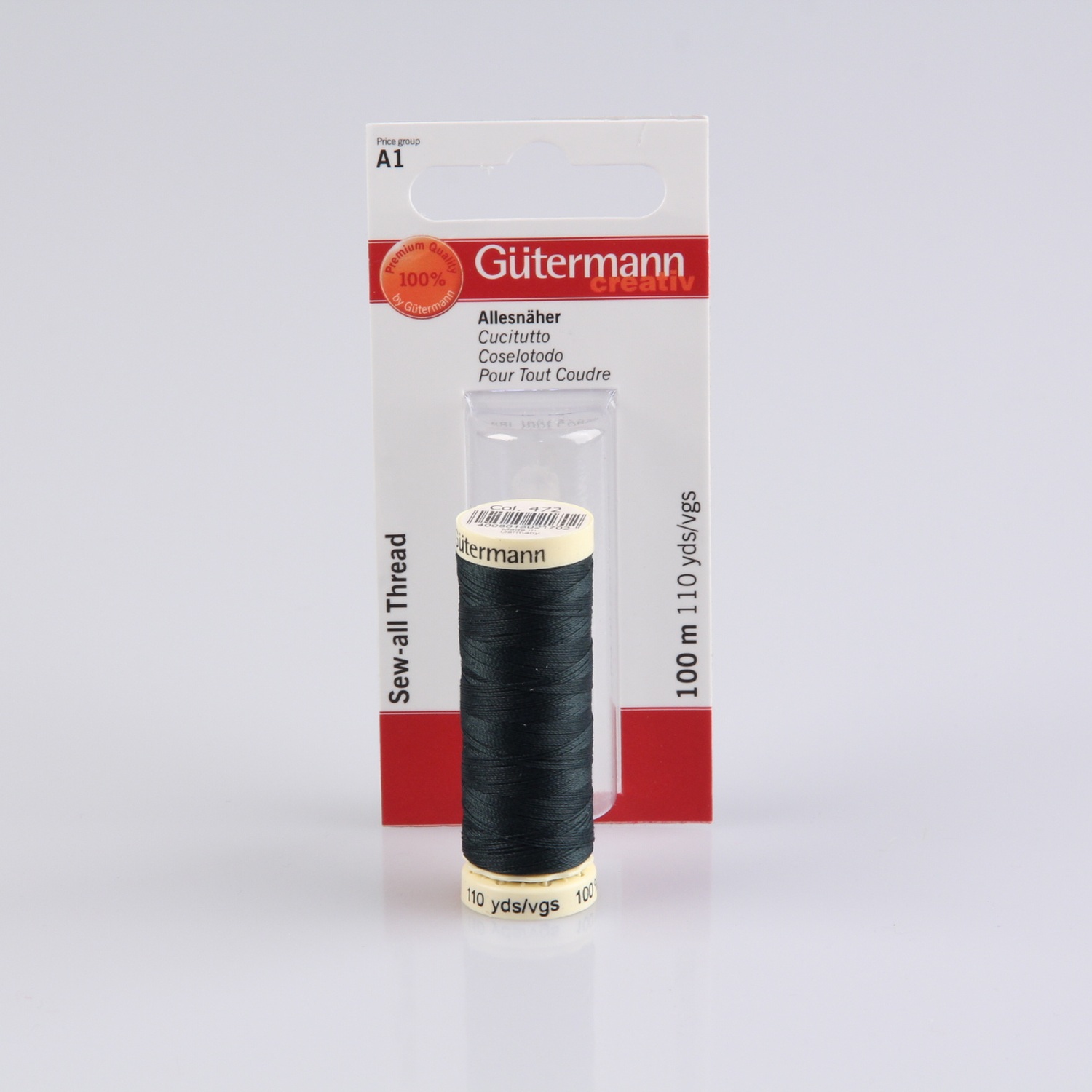Gütermann Allesnäher 100m, Farbe 472 dunkelgrün - SB