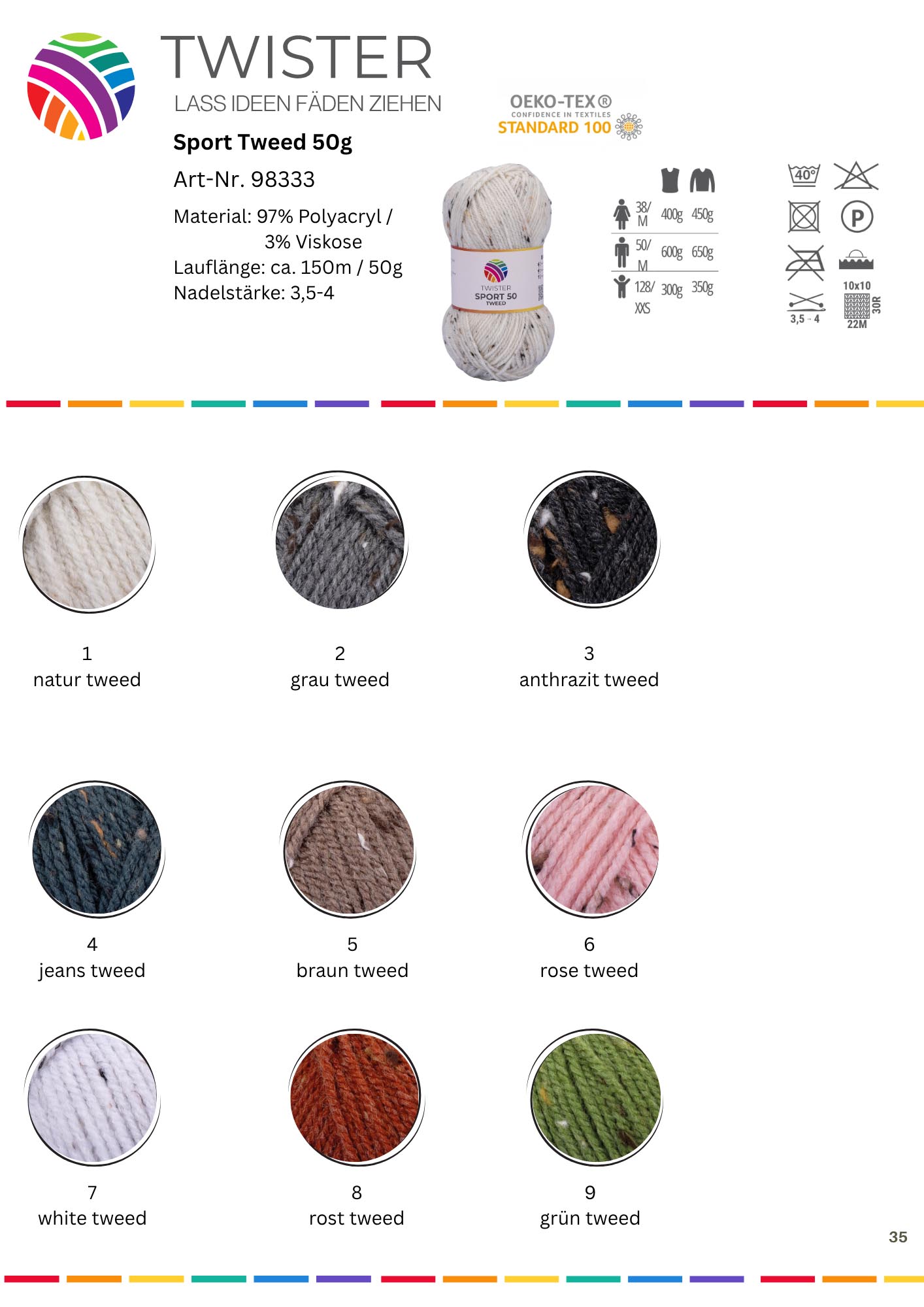 Twister Sport 50 Tweed 50g