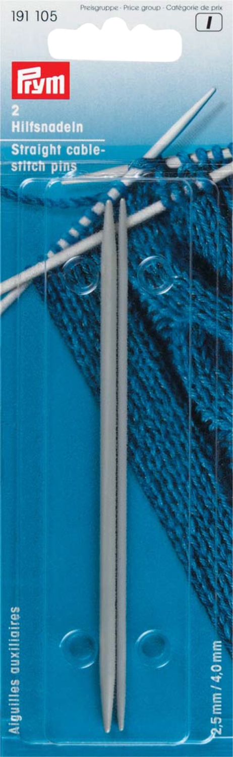 Hilfsnadeln ALU 2,50 + 4,00 mm perlgrau