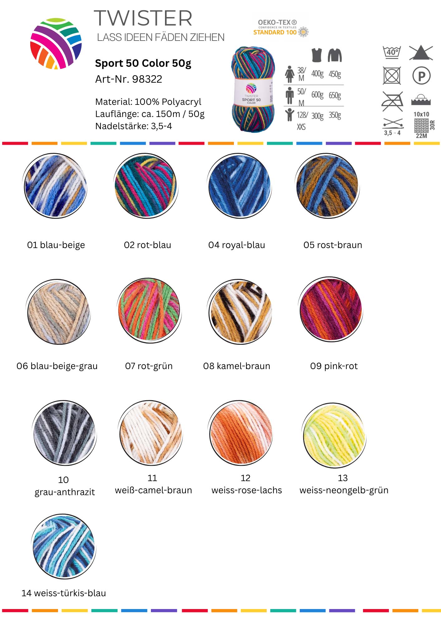 Twister Sport Color 50g