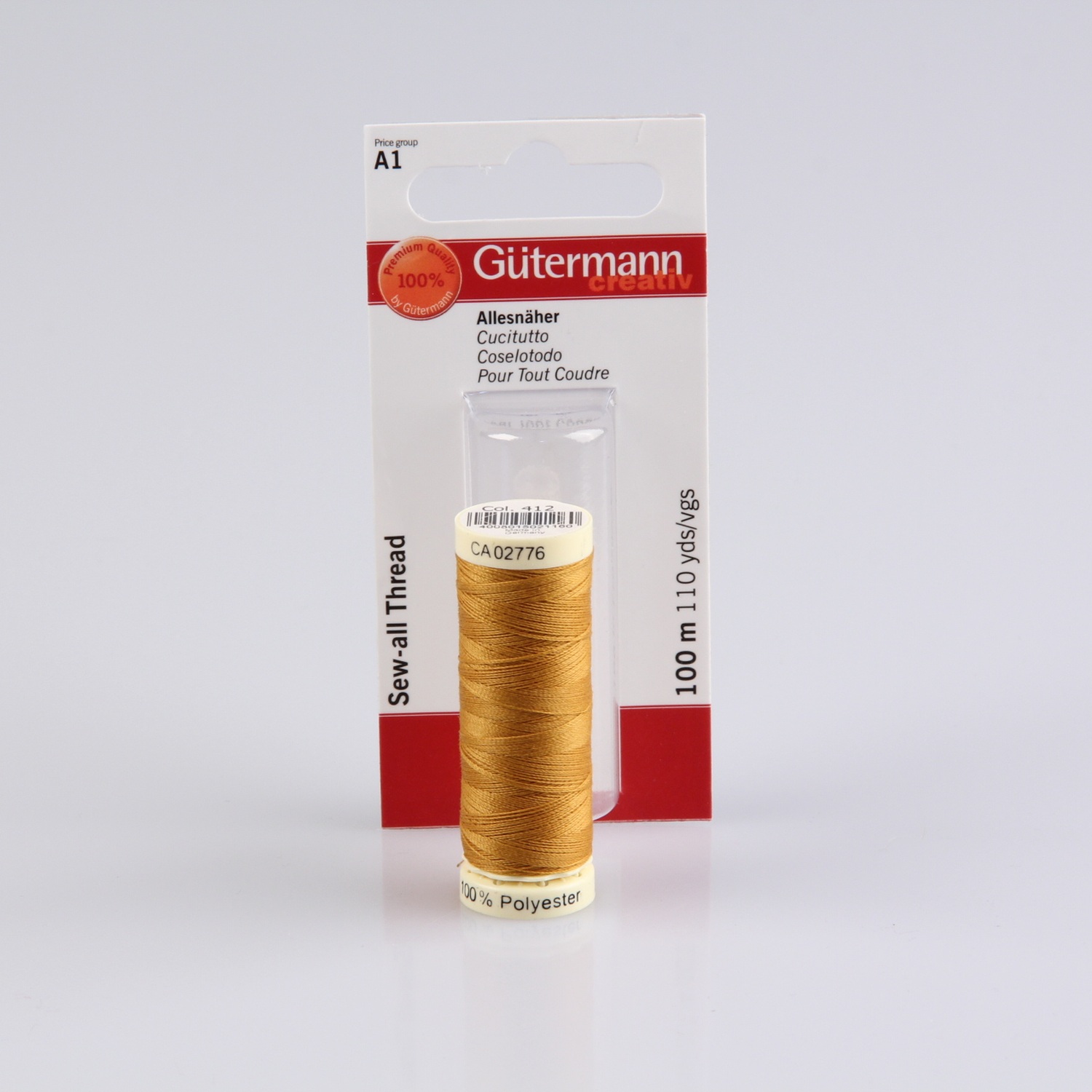 Gütermann Allesnäher 100m, Farbe 412 senf - SB