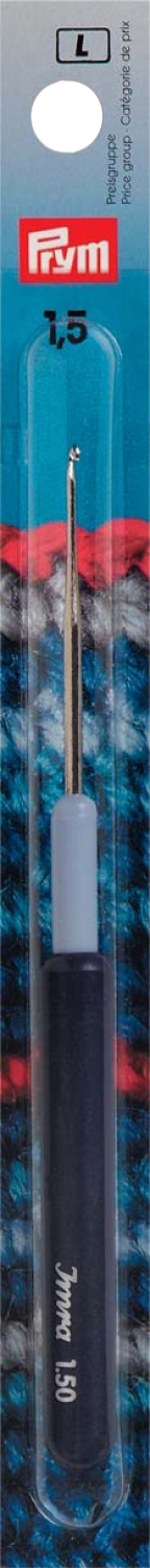 Garn-Häkelnadeln KST-Griff ST 1,50 mm silberfarbig