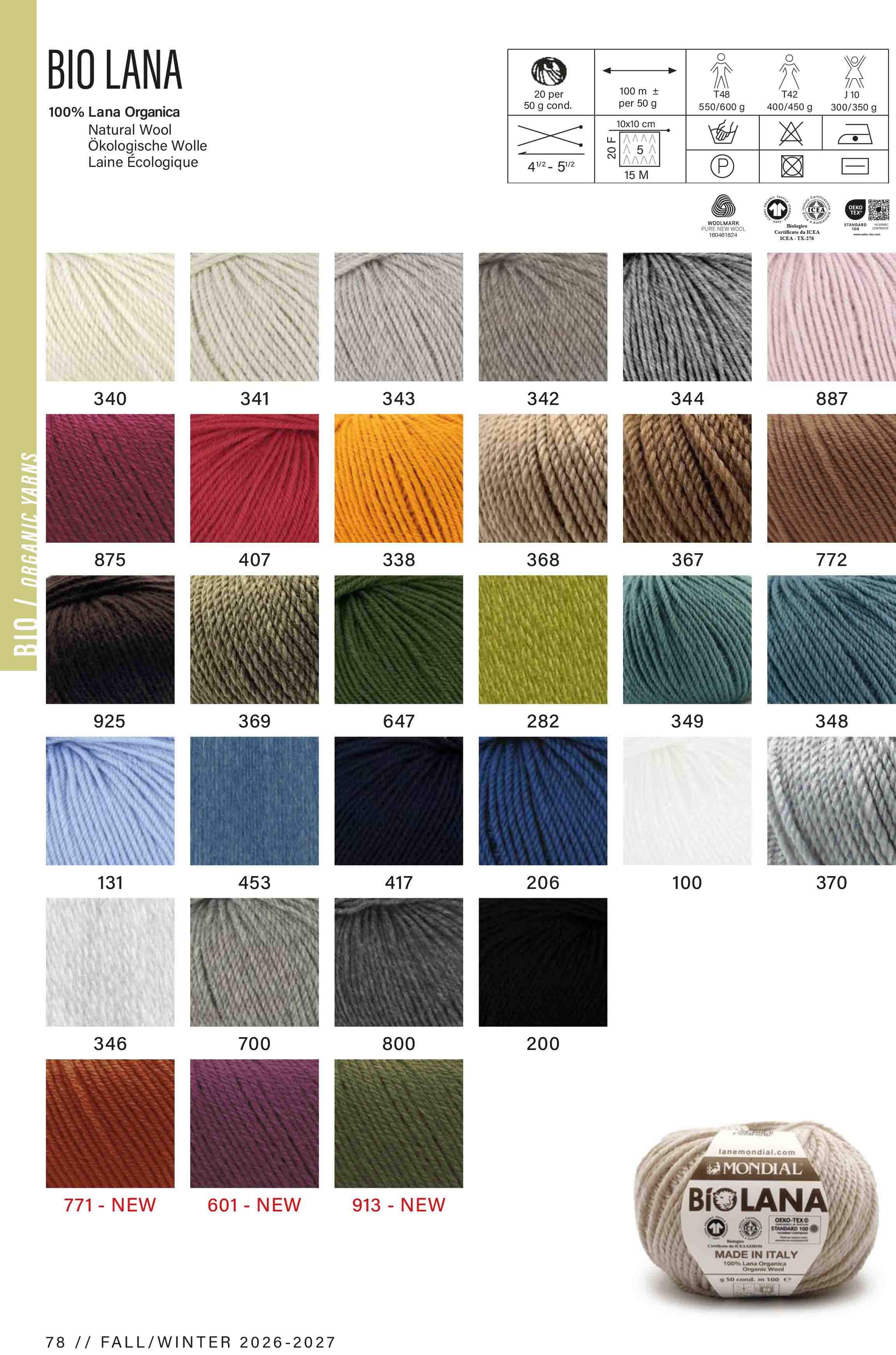 Mondial BIO LANA 50g