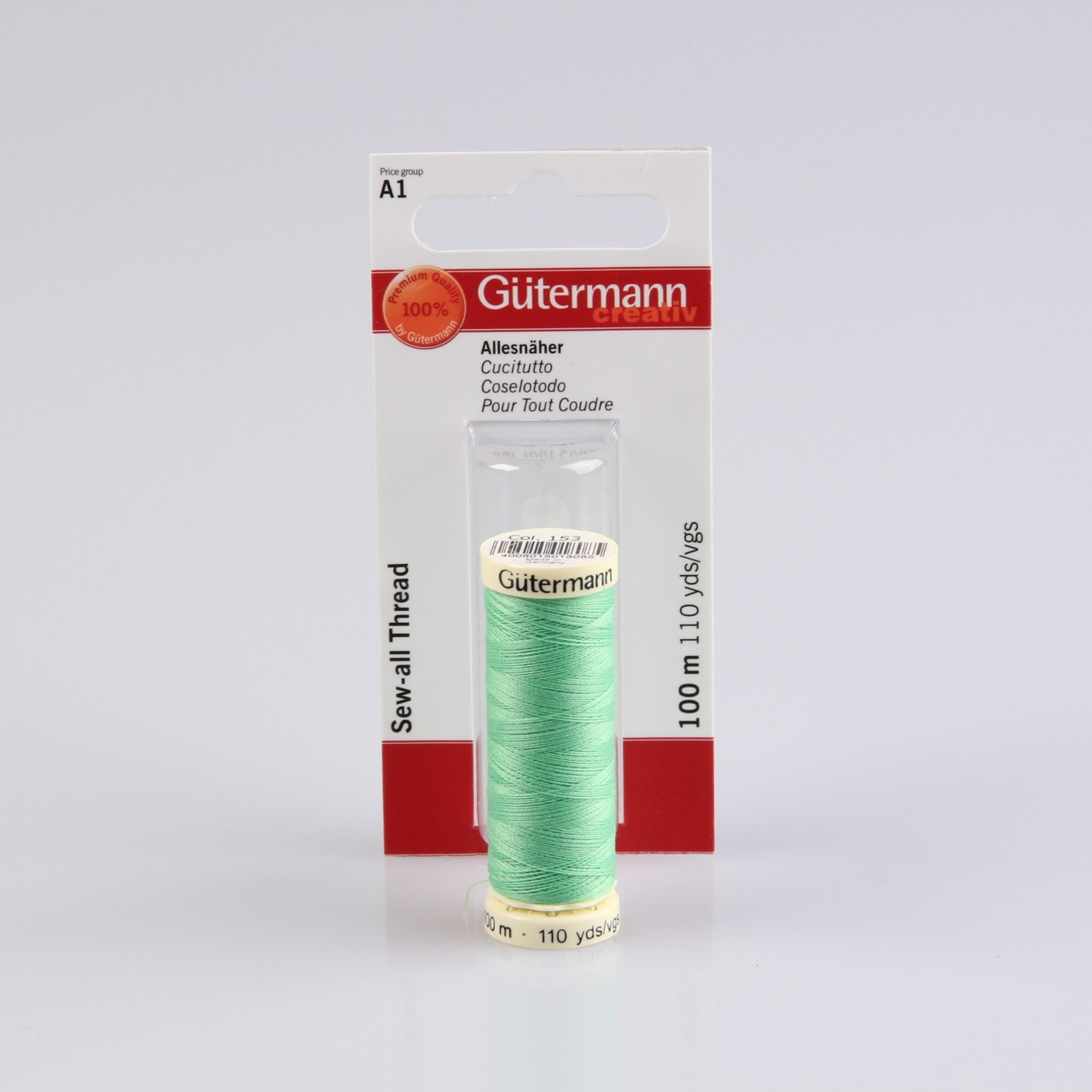 Gütermann Allesnäher 100m, Farbe 153 apfelgrün - SB