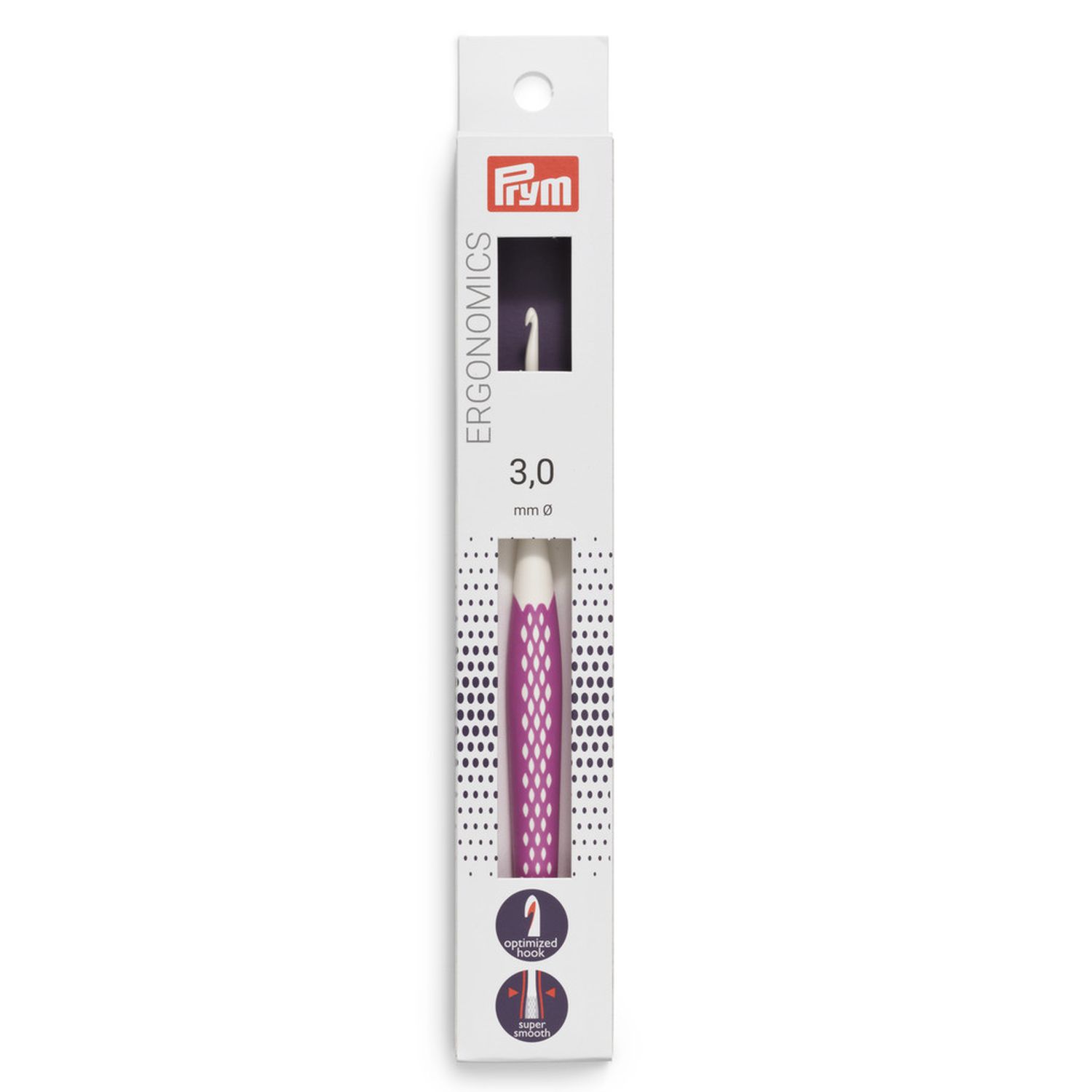 Wollhäkelnadeln prym.ergonomics, 16cm, 3,0mm