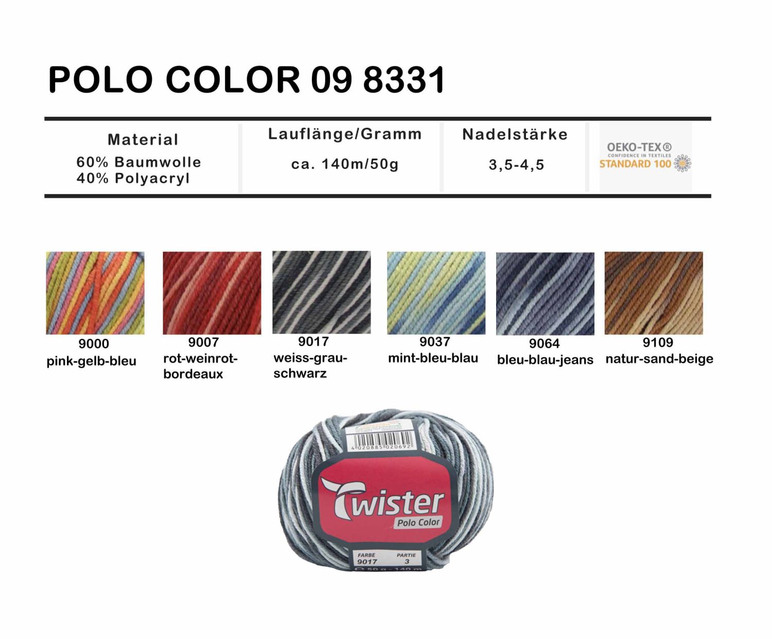 Twister Polo Color 50g
