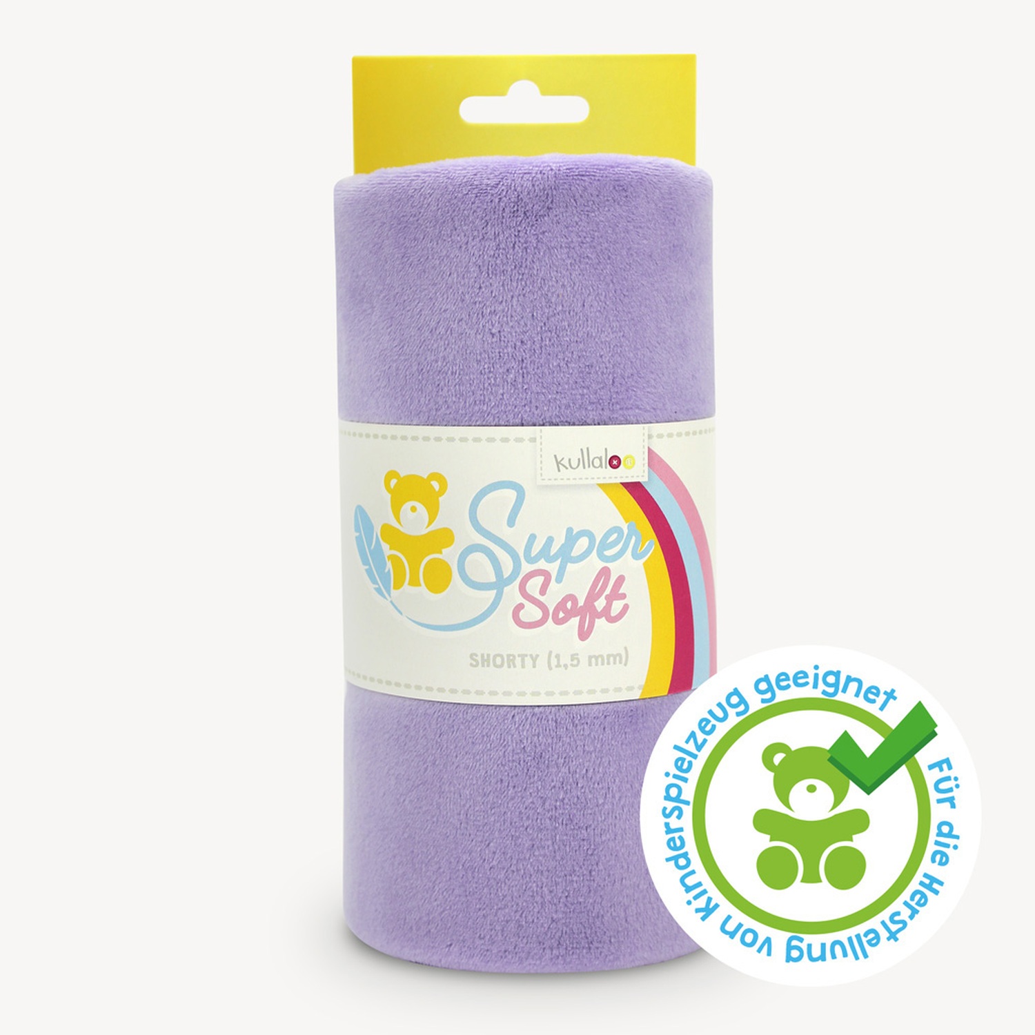 Plüschstoff lila / lavendel - 1,5 mm SuperSoft SHORTY